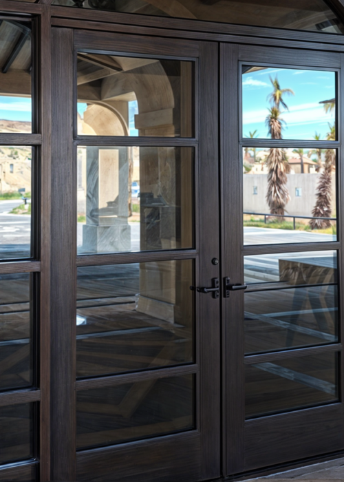 The aluminum door has many advantages such as being an eco-friendly material.