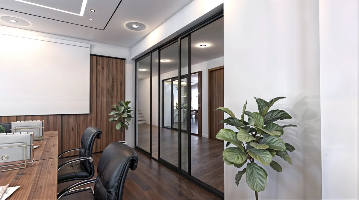 Close-up of a large residential glass sliding door with sunlight entering the room, illustrating how advanced glazing can support indoor comfort, UV protection, and a seamless indoor-outdoor connection.