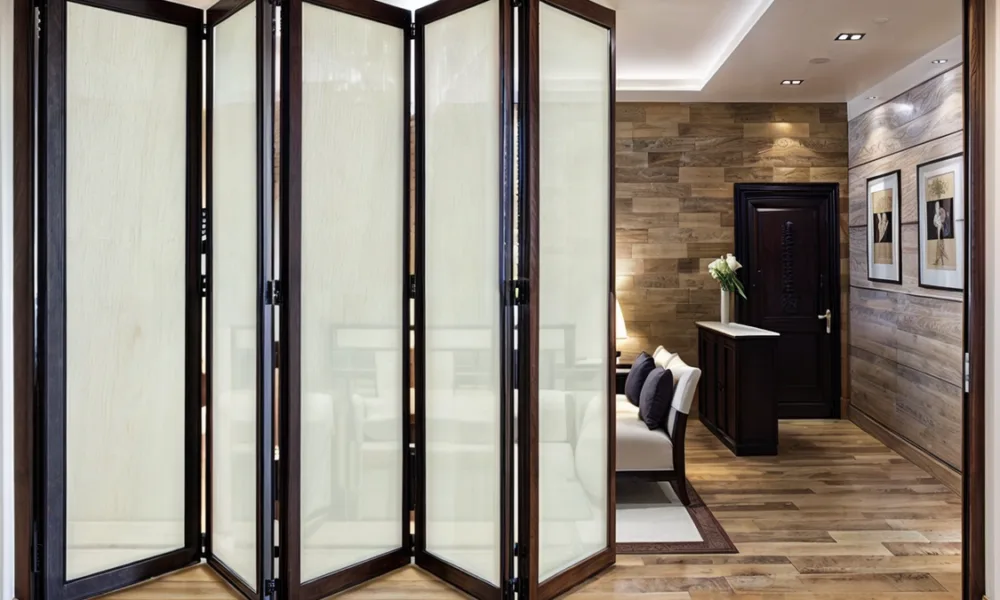 Folding patio doors help transform patio-facing rooms into more flexible living areas by opening wide connections between interior spaces and outdoor environments.