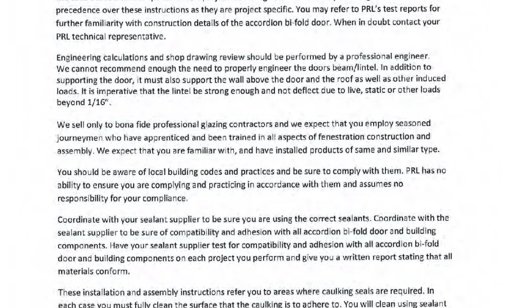 thumbnail of bi fold installation instructions rv 1