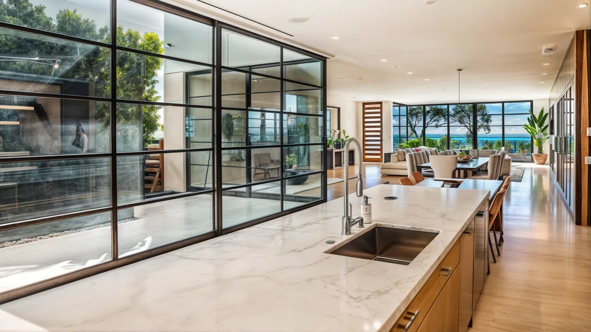 Panel size, electrical access, exposure conditions and the required level of privacy all affect how switchable glass should be specified