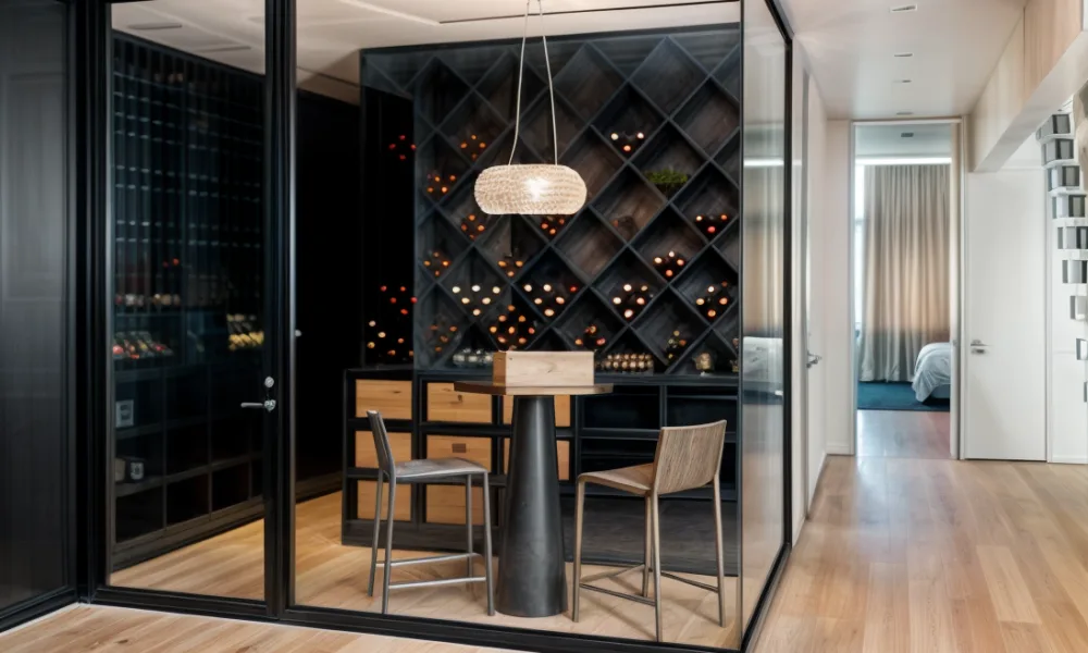 A modern wine cellar should balance storage conditions, rack layout, access, lighting and materials to protect the collection while integrating it into the space