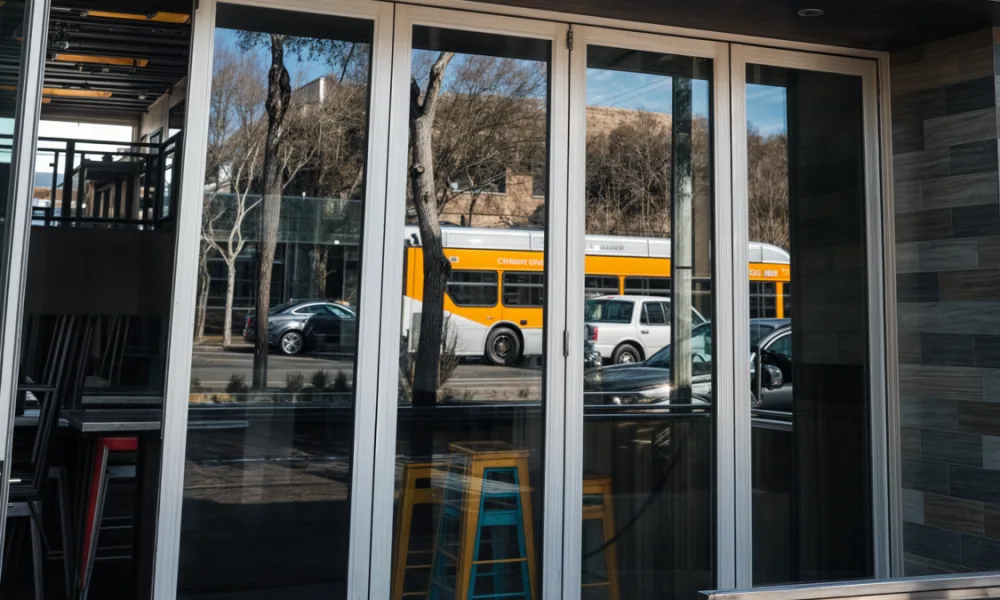 Top-hung bifold doors suspend the panel load from the header, making structural capacity and allowable deflection essential project considerations.